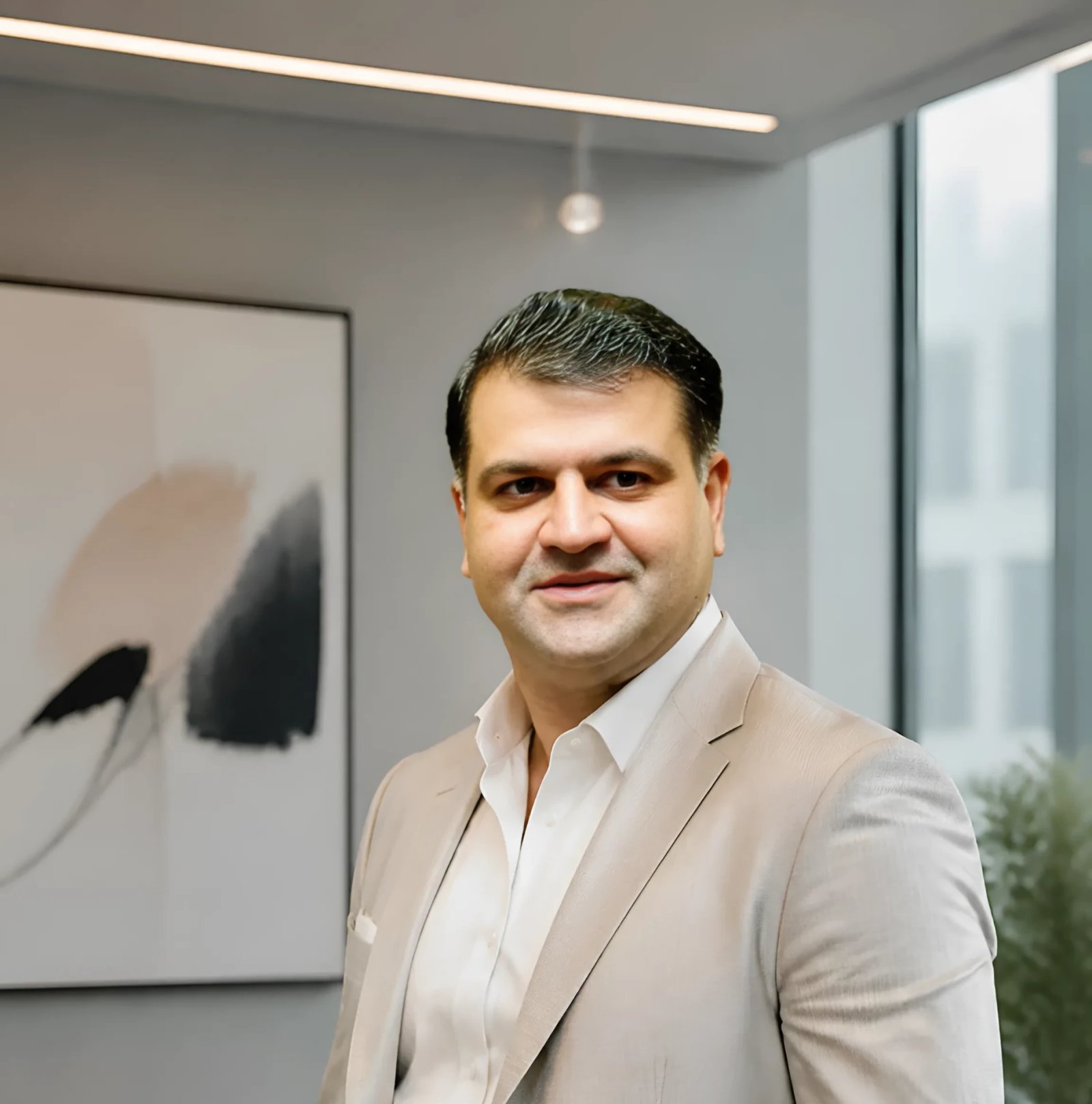 Portrait of Obaid ur Rehman, Chancellor of Iqra National University