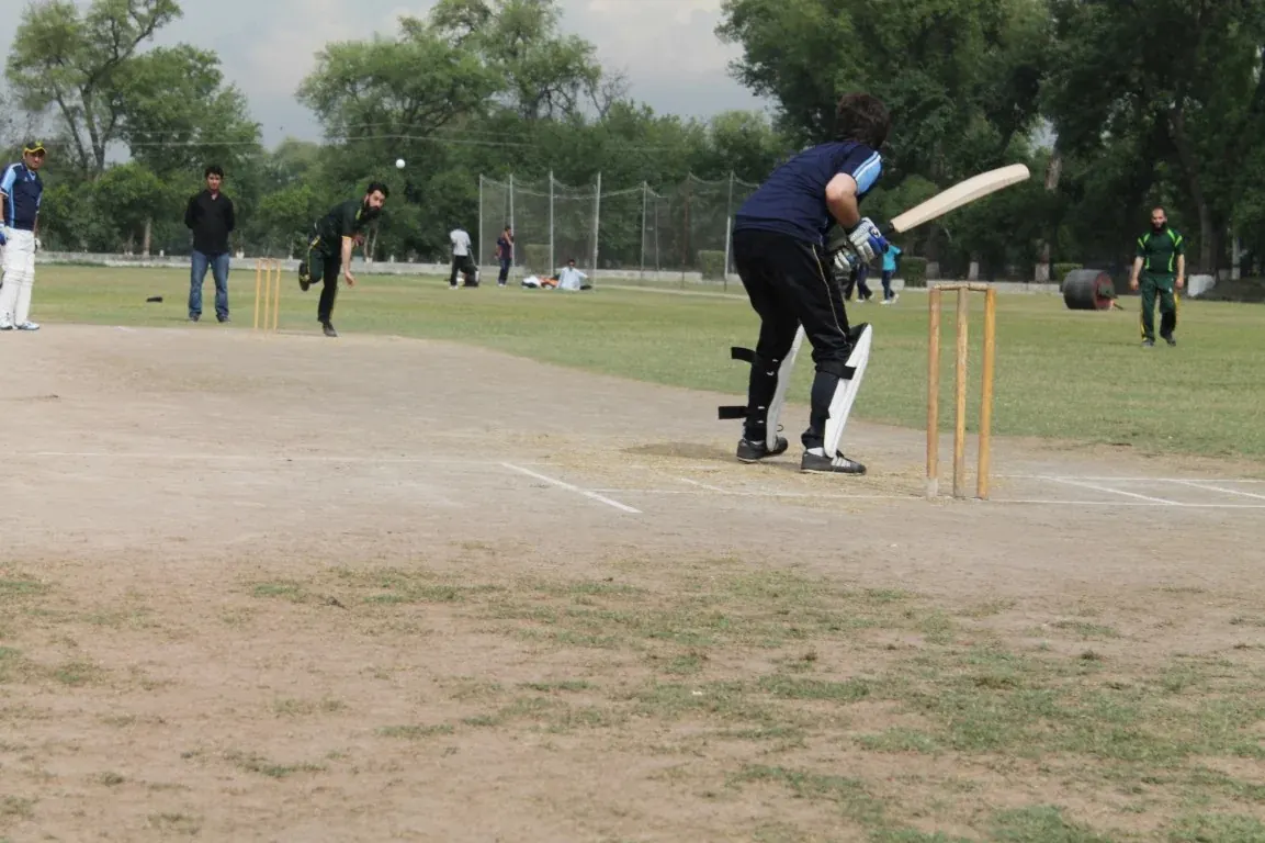 Students using the cricket facilities at Iqra National University